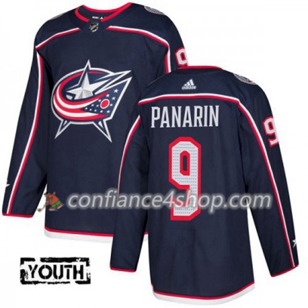 Adidas Maillot de Hockey Blue Jackets Artemi Panarin 9 2017-2018 Bleu Marine Authentic - Enfant